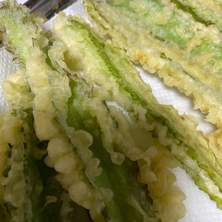四角豆の天ぷら